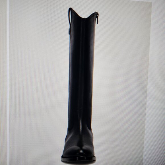 FRYE Melissa Inside Zip Tall Black Leather Riding Boots. NIB. Size 6.5 - Picture 5 of 11